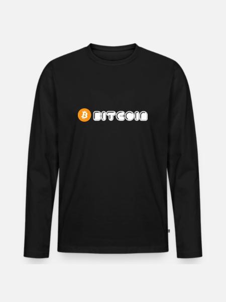Bitcoin - T-shirt manches longues Premium bio Homme - noir