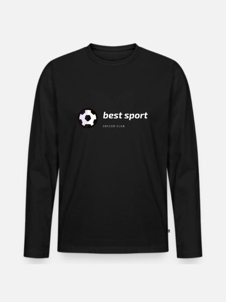 Best sport - Men's Premium Organic Long Sleeve Shirt - black