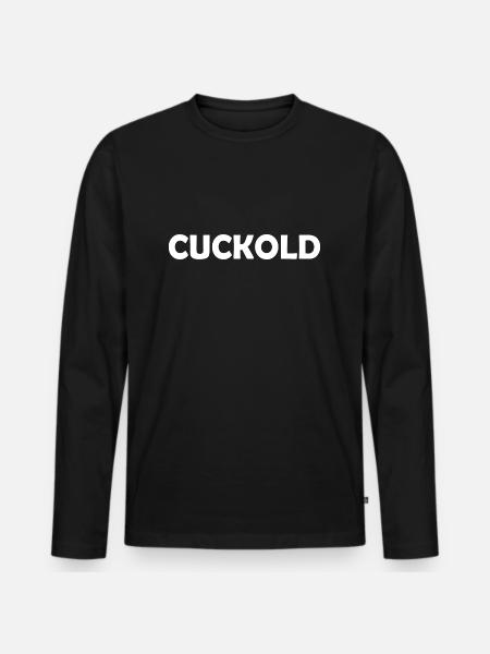 Cuckold - T-shirt manches longues Premium bio Homme - noir