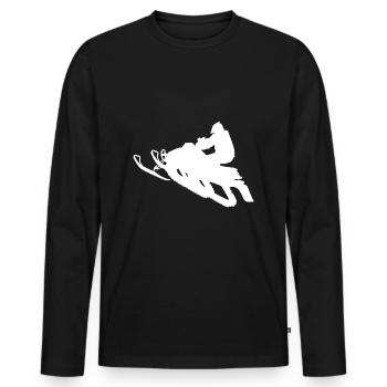Snowmobile snowmobile snowmobile - Men's Premium Organic Long Sleeve Shirt - black - Front - Nico (187cm)