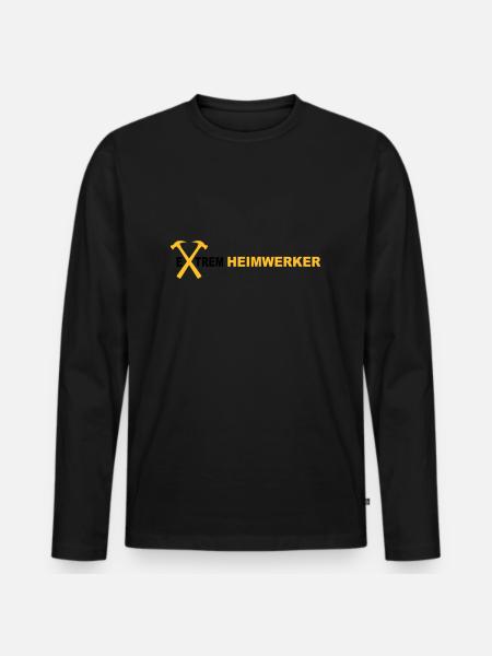 Heimwerker - Männer Premium Bio Langarmshirt - Schwarz