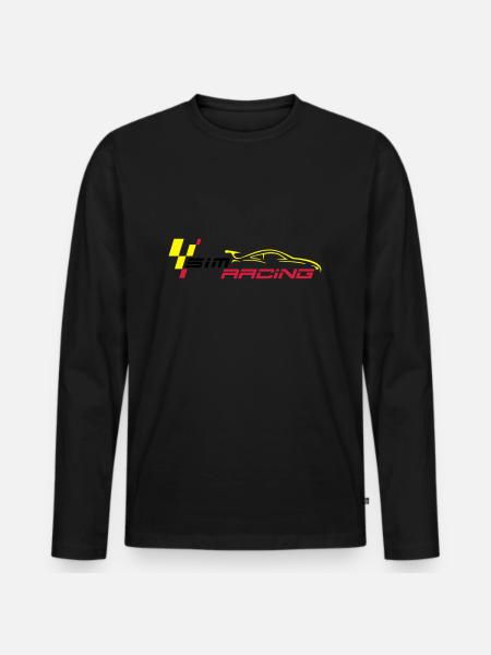 SIMRACING - eRacing - T-shirt manches longues Premium bio Homme - noir