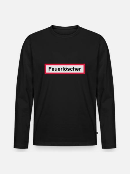 Feuerwehr - Men's Premium Organic Long Sleeve Shirt - black