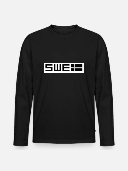 Swedish tactical - Men's Premium Organic Long Sleeve Shirt - black