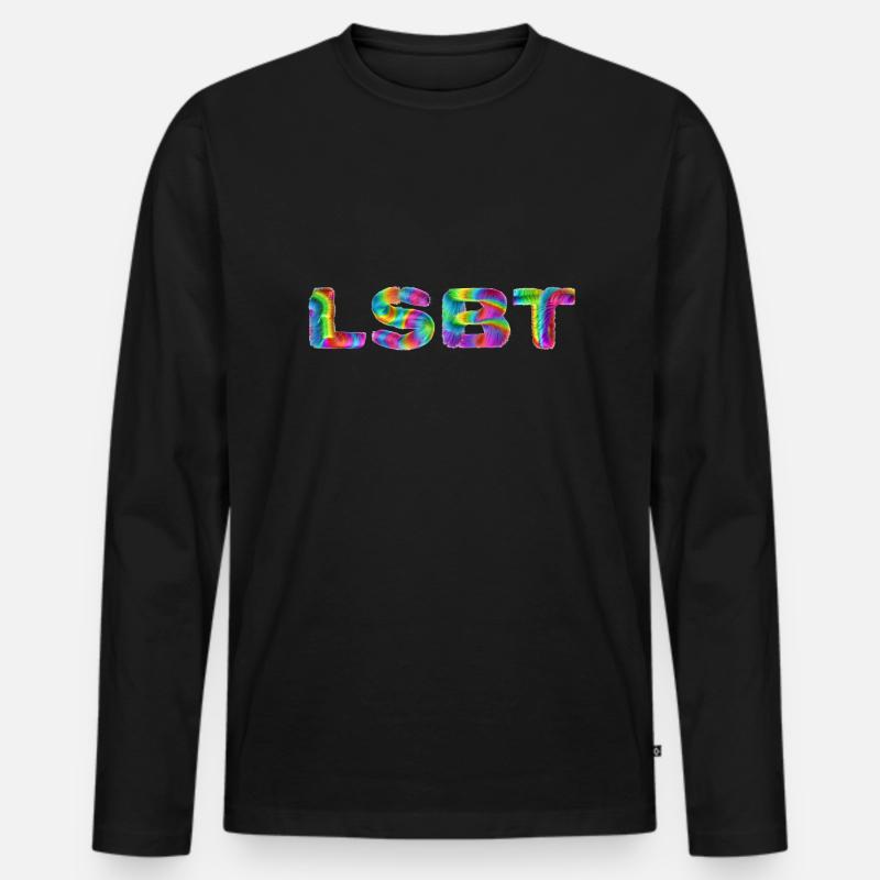 LSBT - Männer Premium Bio Langarmshirt - Schwarz
