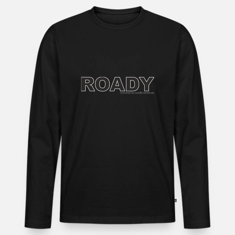 Roady 1 - Männer Premium Bio Langarmshirt - Schwarz