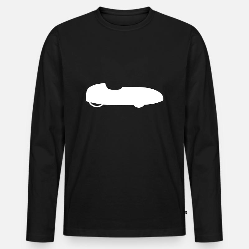 Velomobil - Männer Premium Bio Langarmshirt - Schwarz