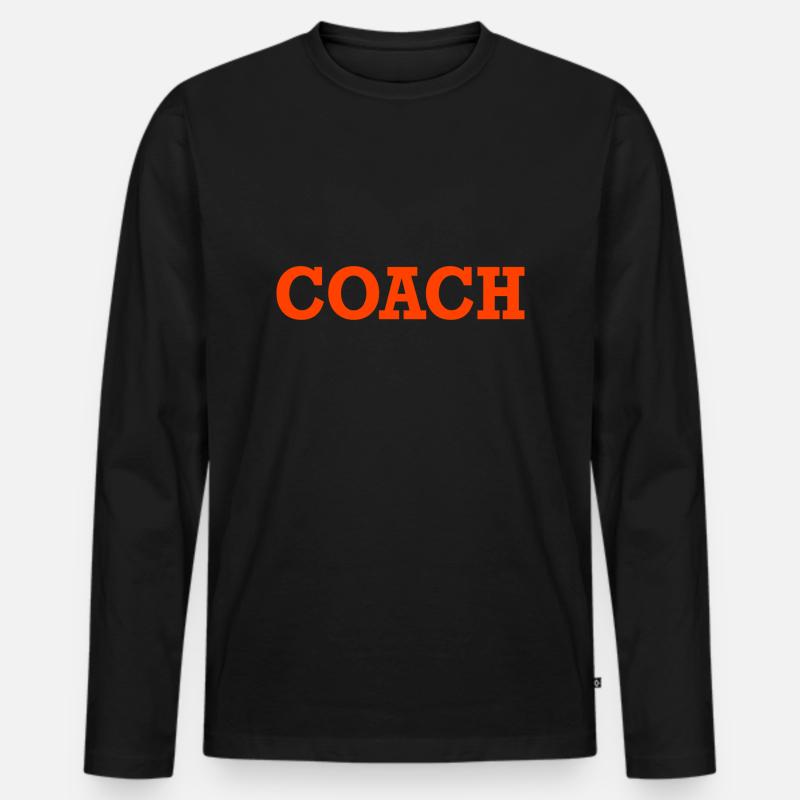 Coach Training Trainer coaching - Männer Premium Bio Langarmshirt - Schwarz