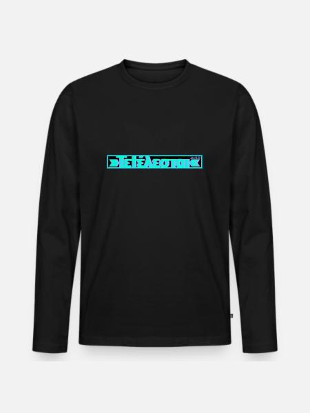 TETELESTAI 2 - Männer Premium Bio Langarmshirt - Schwarz