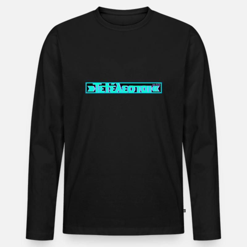 TETELESTAI 2 - Männer Premium Bio Langarmshirt - Schwarz