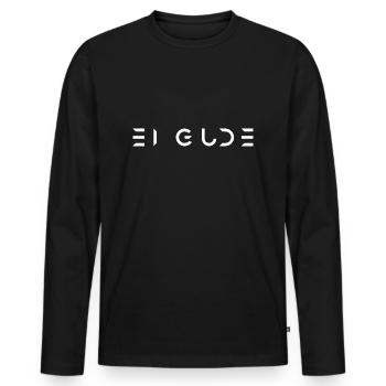 Ei Gude - Männer Premium Bio Langarmshirt - Schwarz - Vorne - Nico (187cm)