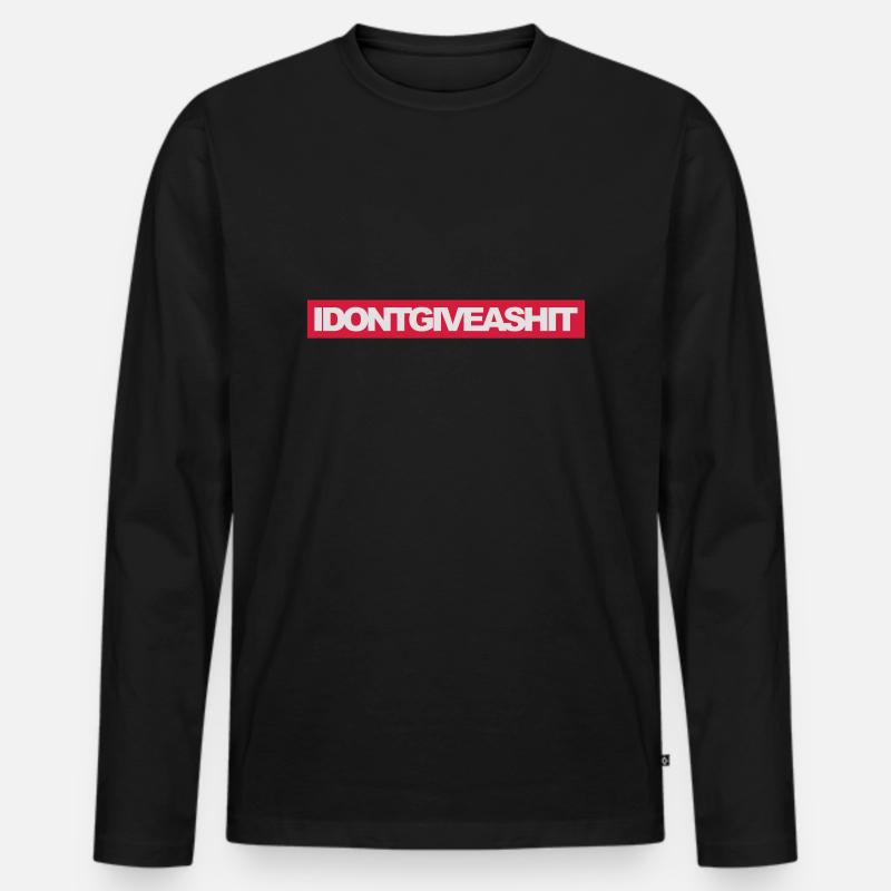 Give a Shit - Männer Premium Bio Langarmshirt - Schwarz