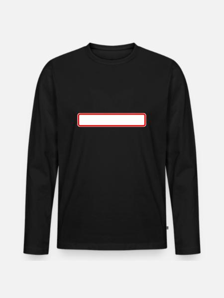 City panel, virgin - Men's Premium Organic Long Sleeve Shirt - black