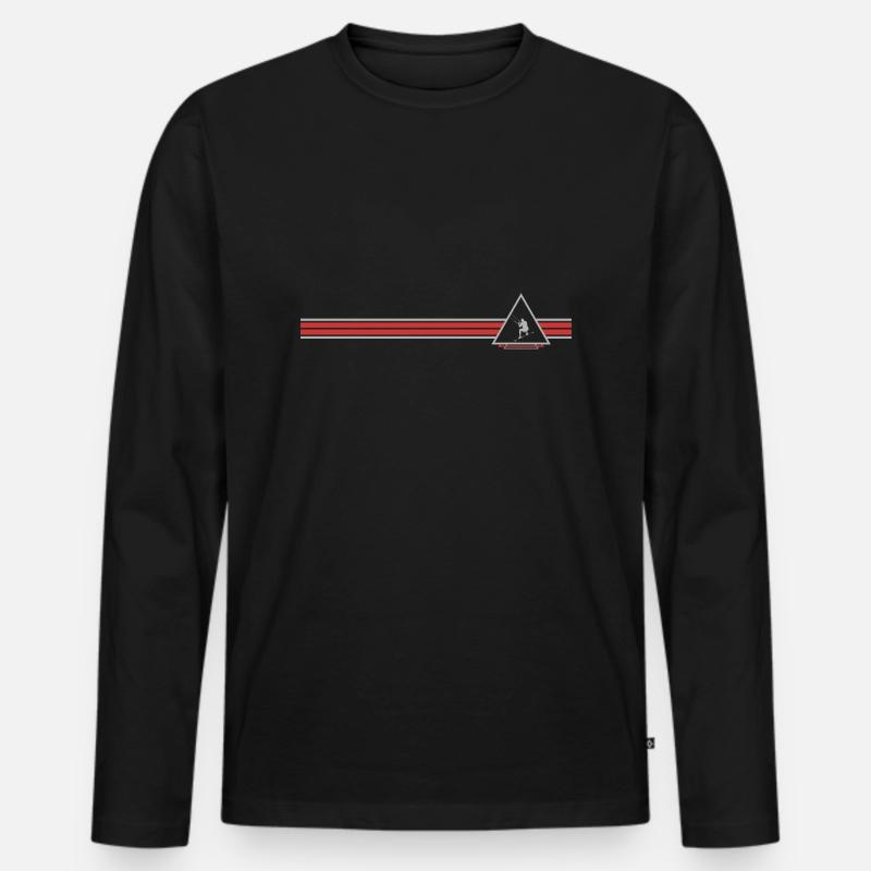 Kitesurfer - Männer Premium Bio Langarmshirt - Schwarz
