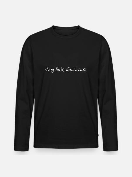 Dog Hund - Männer Premium Bio Langarmshirt - Schwarz