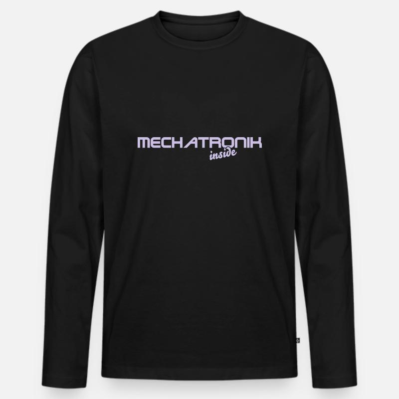 mechatronik inside 2 - Männer Premium Bio Langarmshirt - Schwarz