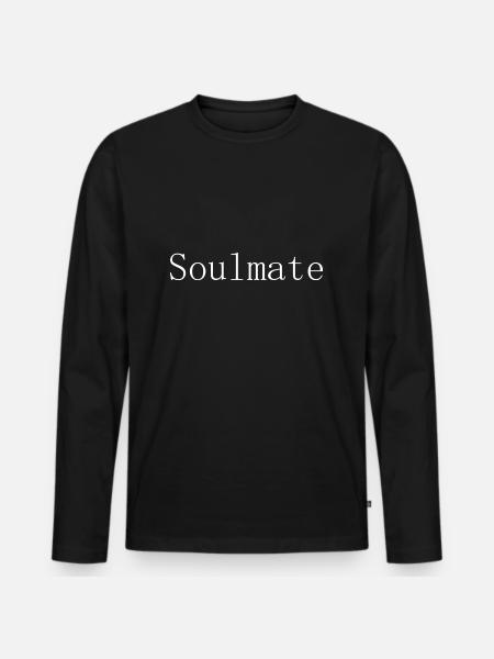 Soulmate - Men's Premium Organic Long Sleeve Shirt - black