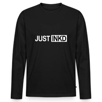 JUSTE INKD - T-shirt manches longues Premium bio Homme - noir - Devant - Nico (187cm)