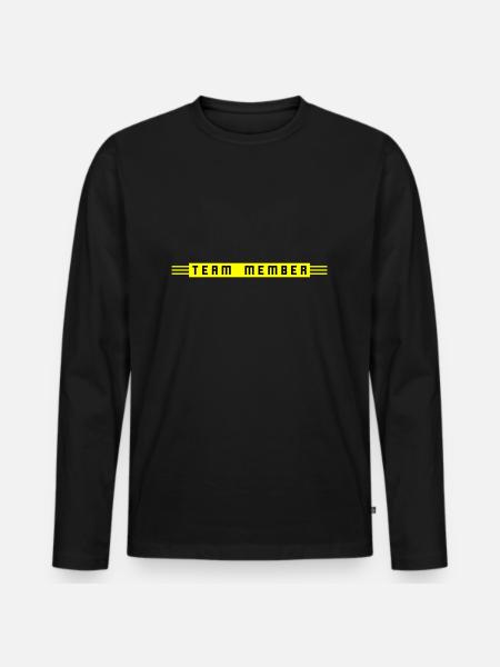 Team Member - Men's Premium Organic Long Sleeve Shirt - black