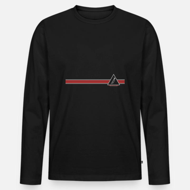 Trompete - Männer Premium Bio Langarmshirt - Schwarz