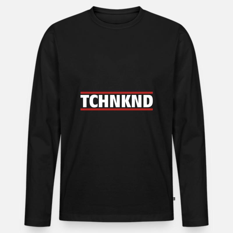 tchnknd - Technokind - Männer Premium Bio Langarmshirt - Schwarz