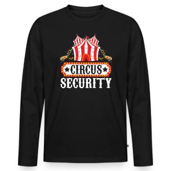 Circus Security Circus Event Carnival - Men's Premium Organic Long Sleeve Shirt - black - Front - Nico (187cm)