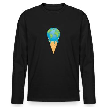 Sustainability - Men's Premium Organic Long Sleeve Shirt - black - Front - Nico (187cm)