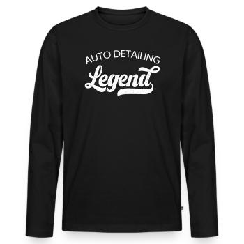 Auto Detailing Legend Car Detailer Polishing - Men's Premium Organic Long Sleeve Shirt - black - Front - Nico (187cm)
