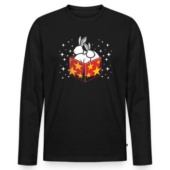 Magier Zaubertricks Zauberei Illusionistischer Zauberer - Männer Premium Bio Langarmshirt - Schwarz - Vorne - Nico (187cm)