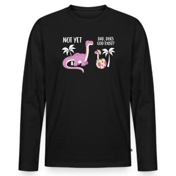 Agnosticism Atheism Anti-Religion Agnostic Devil - Men's Premium Organic Long Sleeve Shirt - black - Front - Nico (187cm)