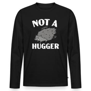 Kein Hugger Porcupine Nagetier Wirbelsäule Tierliebhaber - Männer Premium Bio Langarmshirt - Schwarz - Vorne - Nico (187cm)