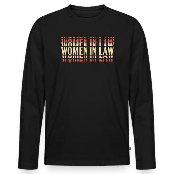 Women In Law Anwalt Paralegal Justice Anwalt - Männer Premium Bio Langarmshirt - Schwarz - Vorne - Nico (187cm)