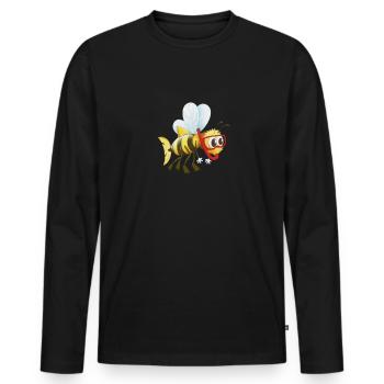 Kalifornischer Hummel Fisch - Männer Premium Bio Langarmshirt - Schwarz - Vorne - Nico (187cm)