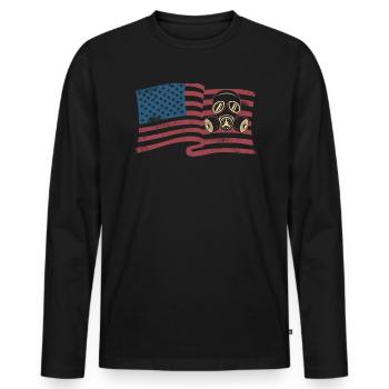 Amerikanischer Kammerjäger Tierkontrolle Schädlingsbekämpfung - Männer Premium Bio Langarmshirt - Schwarz - Vorne - Nico (187cm)