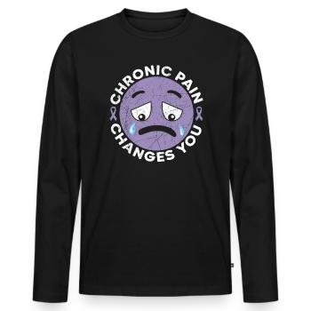 Chronische Schmerzen verändern Sie Lupus Bewusstsein Lupus - Männer Premium Bio Langarmshirt - Schwarz - Vorne - Nico (187cm)
