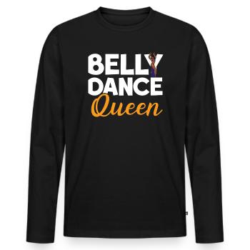 Danse du ventre Reine Danse du ventre Danse du ventre Danseuse du ventre - T-shirt manches longues Premium bio Homme - noir - Devant - Nico (187cm)