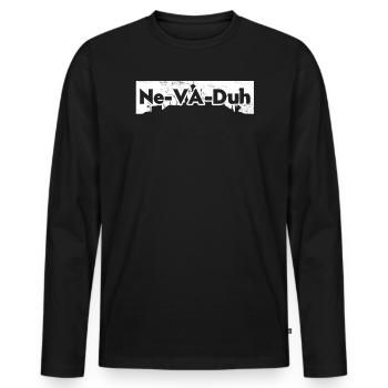 Ne-Va-Duh Nevada USA Amerika Nevadaner - Männer Premium Bio Langarmshirt - Schwarz - Vorne - Nico (187cm)