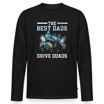 Die besten Väter fahren Quads ATV Daddy Offroading - Männer Premium Bio Langarmshirt - Schwarz - Vorne - Nico (187cm)