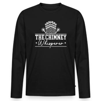 Der Schornsteinflüsterer Kamin Schornsteinfegen - Männer Premium Bio Langarmshirt - Schwarz - Vorne - Nico (187cm)