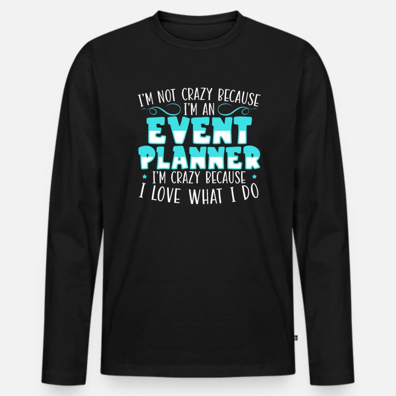 Eventmanagement-Veranstalter Eventplaner - Männer Premium Bio Langarmshirt - Schwarz