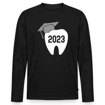 Future Dentist Dentistry Dental Surgeon Hygienist - Men's Premium Organic Long Sleeve Shirt - black - Front - Nico (187cm)