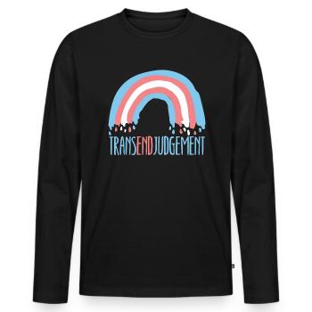 Transend-Urteil LGBTQ Transgender-Rechte - Männer Premium Bio Langarmshirt - Schwarz - Vorne - Nico (187cm)