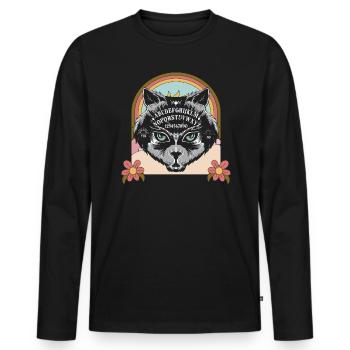 Nu Goth Japanische ästhetische okkulte Hexerei Hexe - Männer Premium Bio Langarmshirt - Schwarz - Vorne - Nico (187cm)
