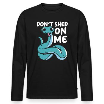 Ne me répandez pas Serpent Lover Snake Whisperer - T-shirt manches longues Premium bio Homme - noir - Devant - Nico (187cm)