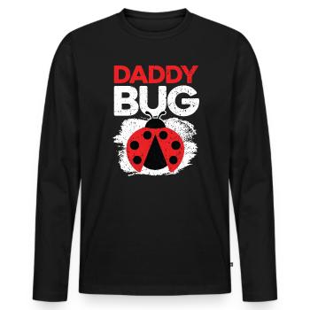 Daddy Bug Entomology Future Entomologist Ladybug - Men's Premium Organic Long Sleeve Shirt - black - Front - Nico (187cm)