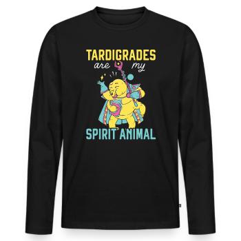Tardigrades Are My Spirit Animal Water Bear Lover - Men's Premium Organic Long Sleeve Shirt - black - Front - Nico (187cm)
