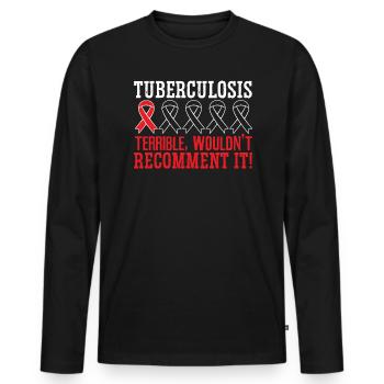 Tuberculosis Warrior Tuberculosis Awareness - Men's Premium Organic Long Sleeve Shirt - black - Front - Nico (187cm)