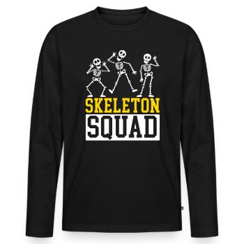 Skeleton Squad Radiologie Radiologie Radiologie Radiologie - Männer Premium Bio Langarmshirt - Schwarz - Vorne - Nico (187cm)