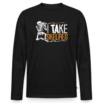 Rad Tech X-ray Radiology Radiographer Radiologist - Men's Premium Organic Long Sleeve Shirt - black - Front - Nico (187cm)