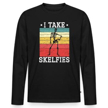 Rad Tech X-ray Radiology Radiographer Radiologist - Men's Premium Organic Long Sleeve Shirt - black - Front - Nico (187cm)